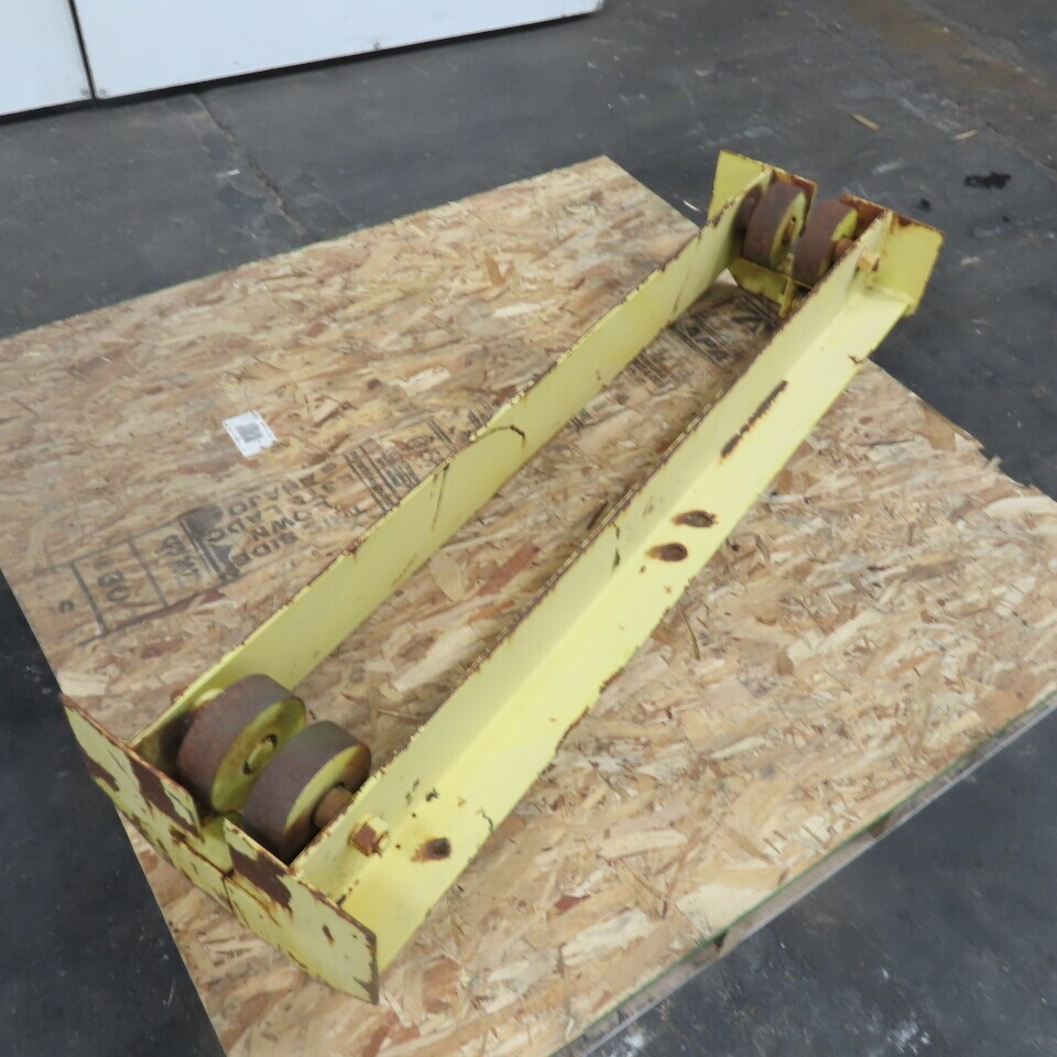 48″ L Steel Push/Pul Bridge Crane End Truck For 4-1/2″ I-Beam
