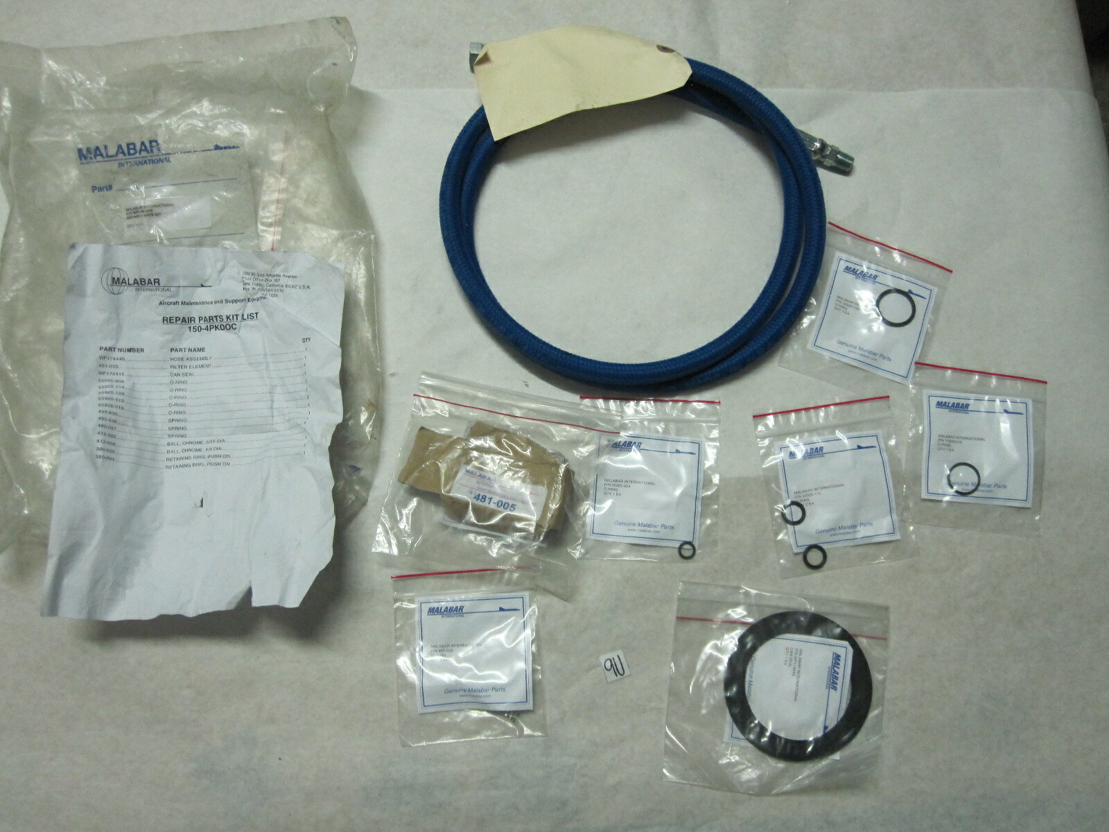 Repair Parts Hose KIT for Malabar 150 Turbine Oil Gun DISPENSER