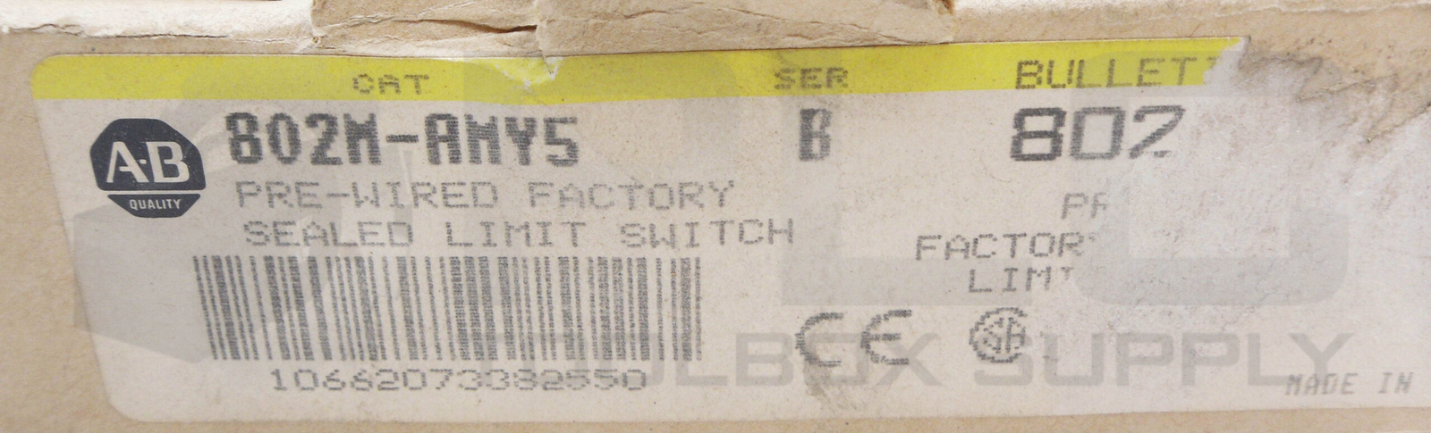 NEW ALLEN BRADLEY 802M-AMY5 LIMIT SWITCH W/ 802M-XY5 /B W/ 802M-AMX /B 1.52M