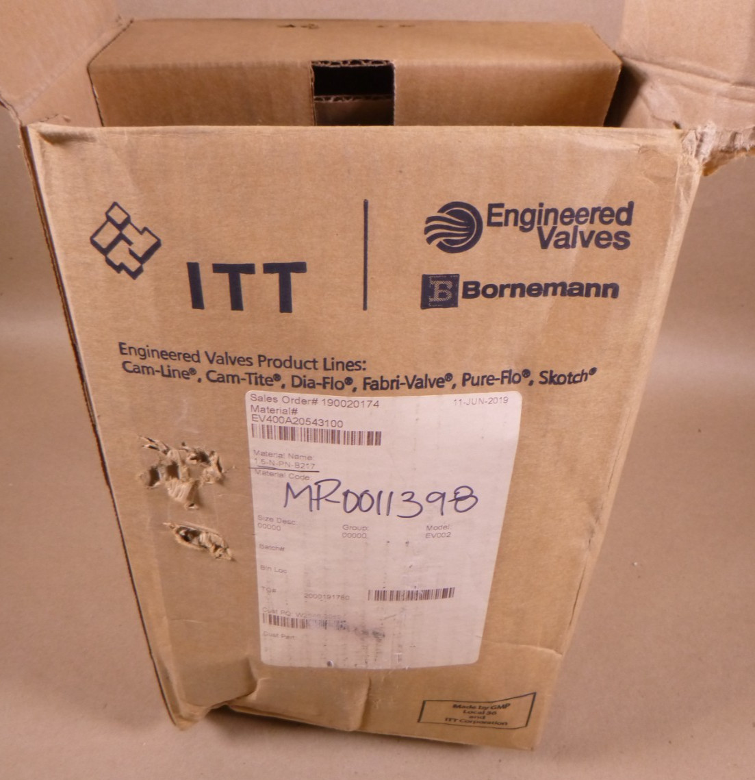 1-1/2″ ITT Pure-Flo Pneumatic Actuator 90psi B217 Part Number 1.5-N-PN-B217