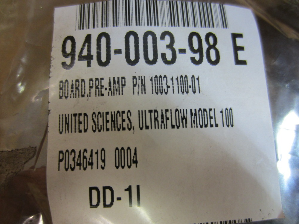 United Sciences 1003-1100-01 Ultraflow Model 100 Pre-Amp Board 1003-1100