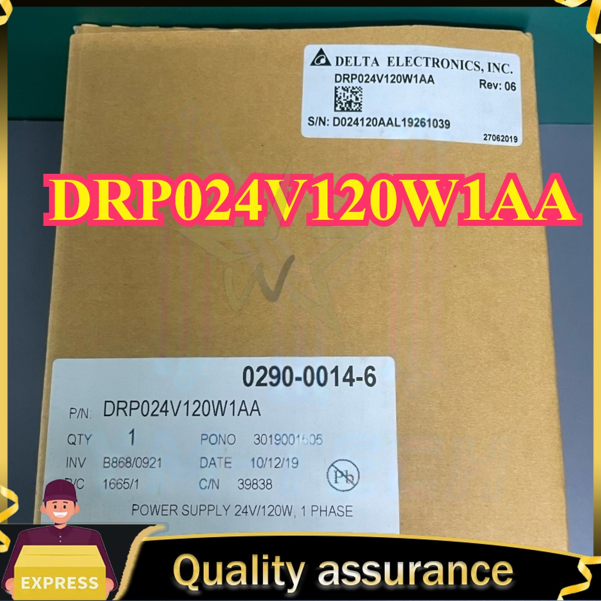 DRP024V120W1AA 1PCS NEW Delta Switching Power Supply Fast Ship Quality Assurance