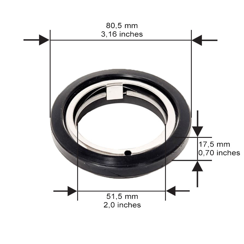 1 x Axial Seal 50 mm Replaces SPPRI530020012 Primus GR50-53020012 Grandimpianti