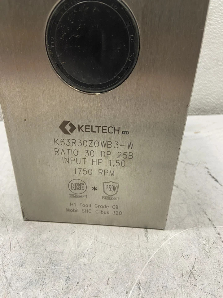 New Keltech K63R10 Z0WB3 K63R30Z0WB3-W Stainless Steel Gear ReducerL@@k