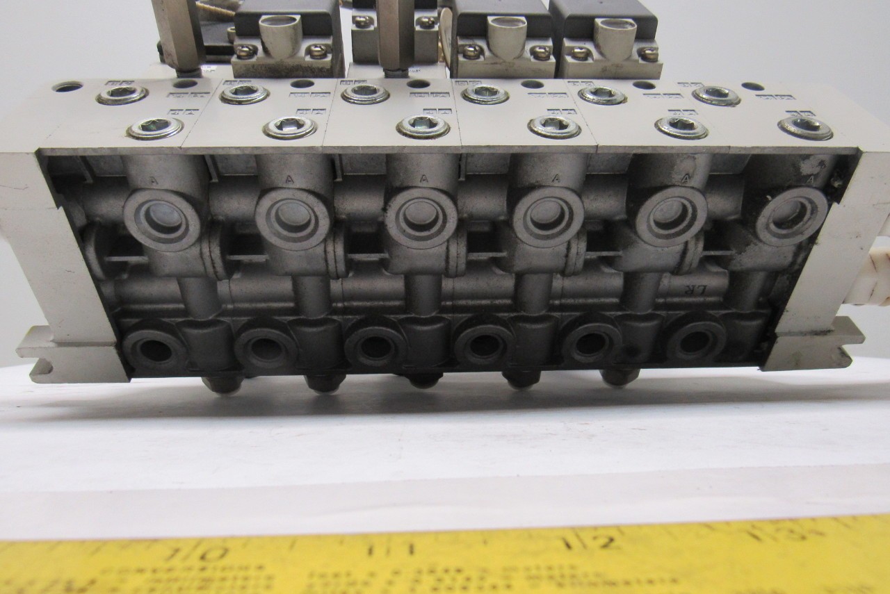 SMC VQ7-6-FPG-D-32 & VQ7-6-FPG-S-32 Pneumatic Selenoid Valve Manifold Assembly
