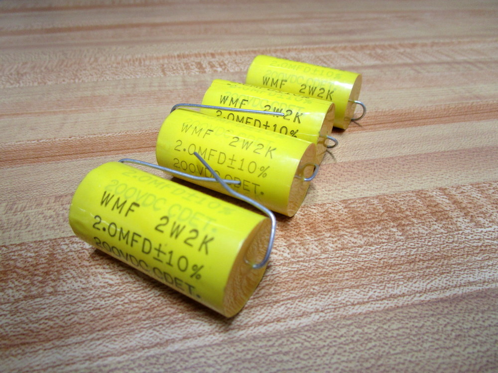 Cornell Dubilier WMF 2W2K Capacitor WMF2W2K 2.0MFD 200VDC (Pack of 4)
