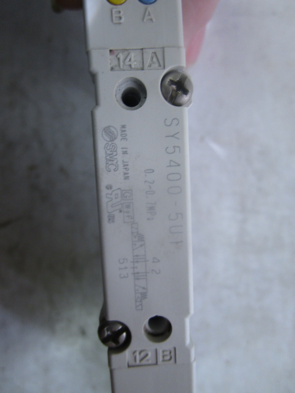 SMC SOLENOID VALVE SY5400-5UF 0.2-7MPA SY50M-N0-P 14-100PSI