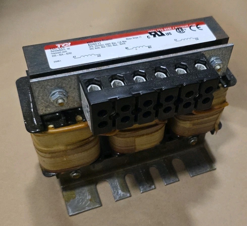 TCI-Transcoil KDRC1T KDR Drive REACTOR 3ph 480 Volts, 7.5 HP, 11 Amps