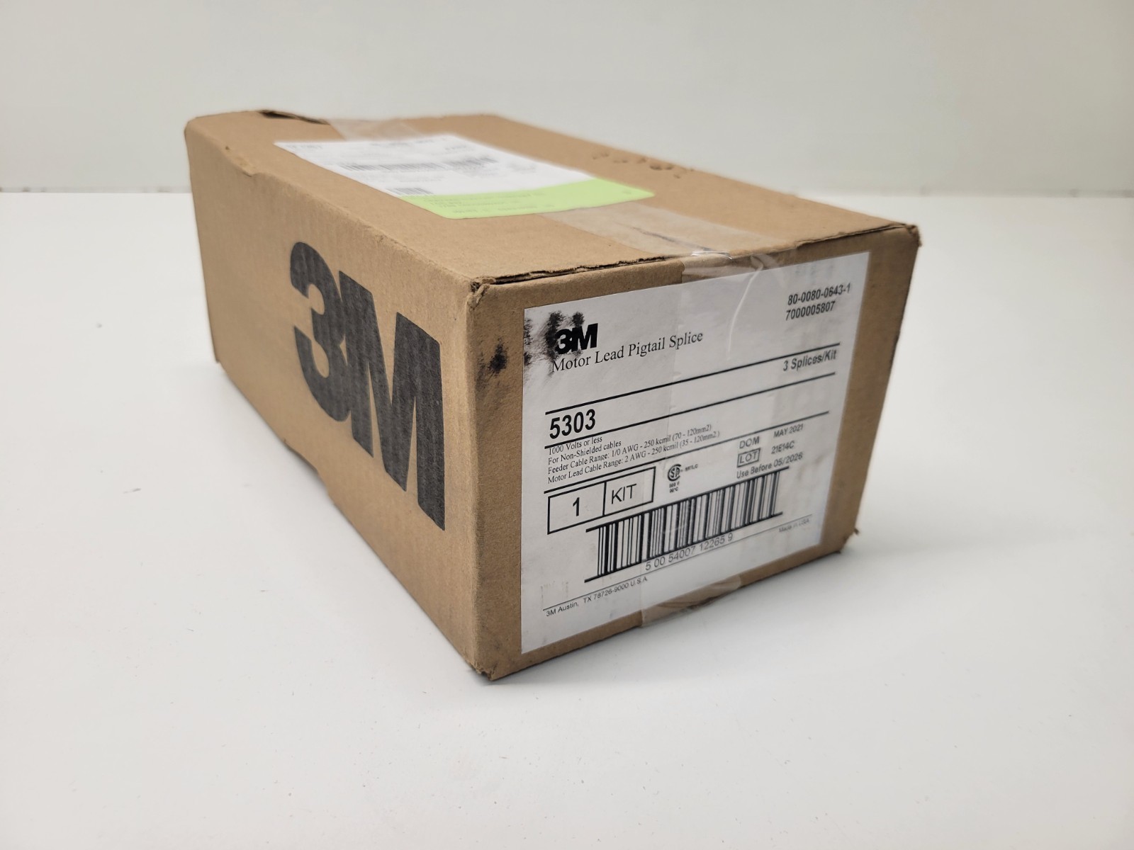 NEW OLD STOCK! 3M 1000V NON-SHIELDED CABLE MOTOR LEAD PIGTAIL SPLICE KIT 5303