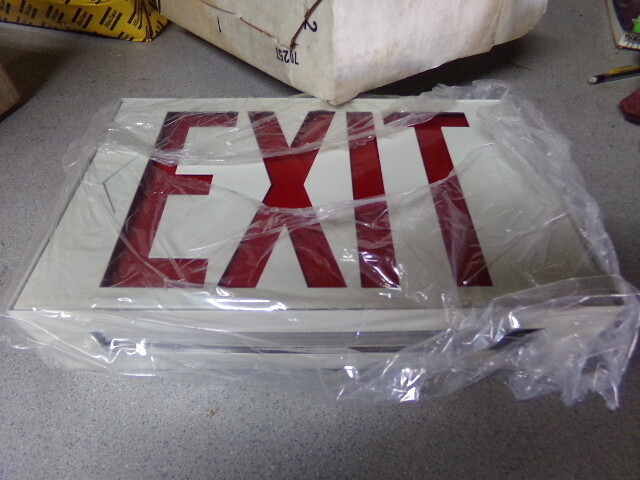 NEW Marco Universal Exit Sign 2595R *FREE SHIPPING*