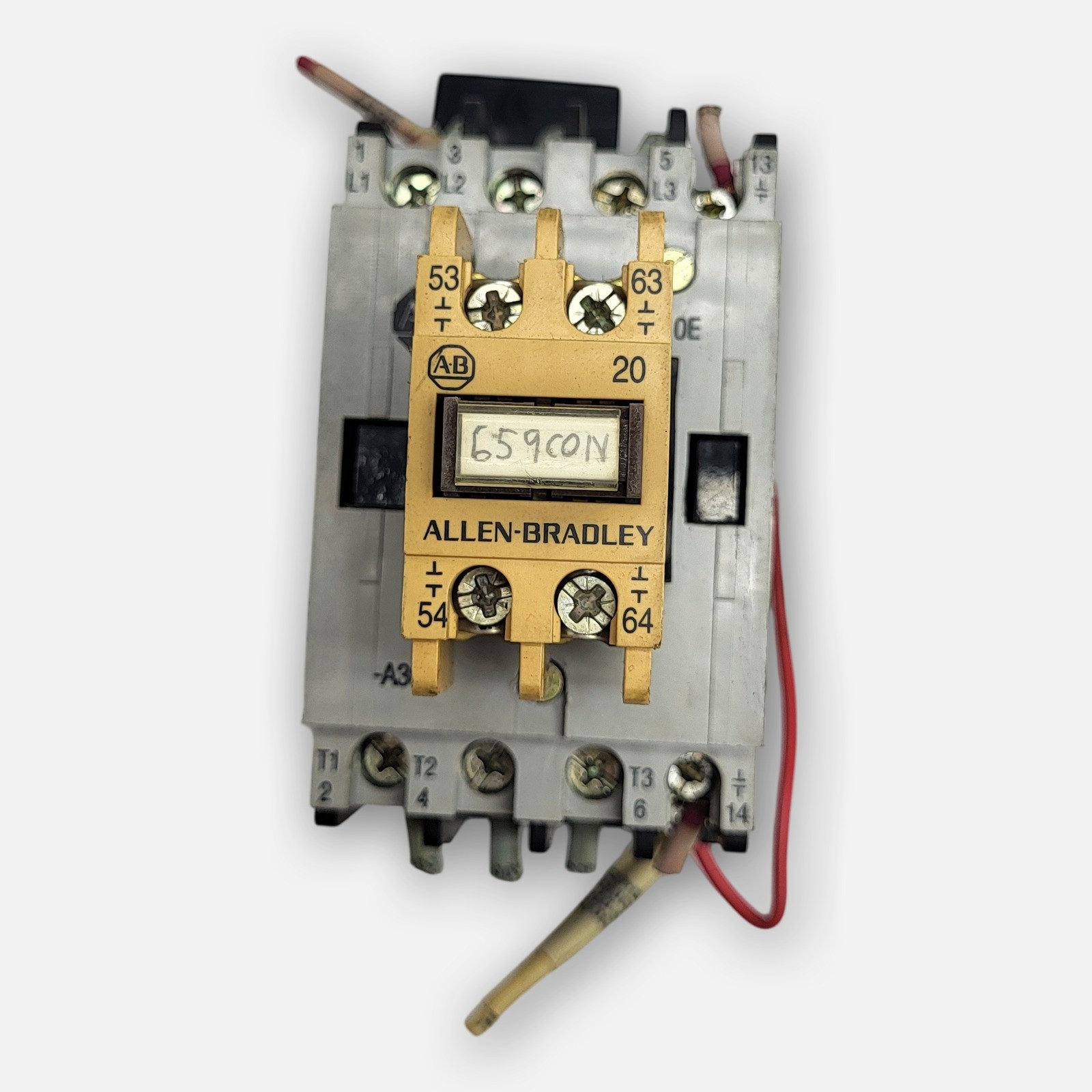 ALLEN BRADLEY 100-A30N*3 /B CONTACTOR W/ 195-FA20 /A W/ 199-FSMA10 /B W/ HU473