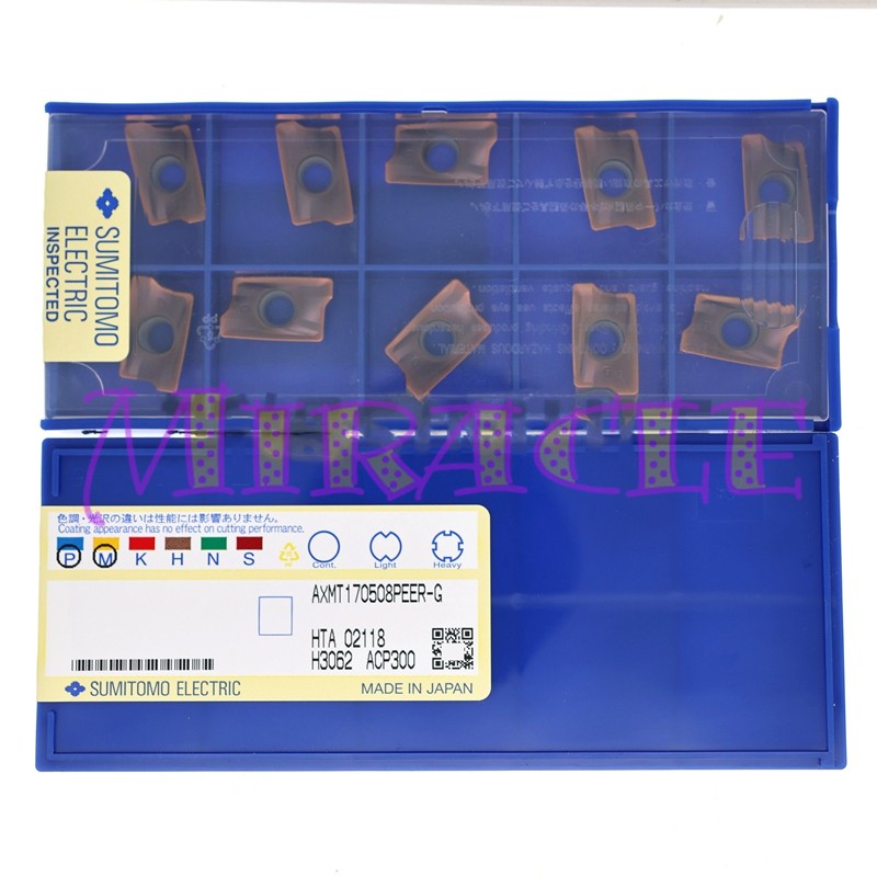 10PC/box NEW FOR SUMITOMO AXMT170508PEER-G ACP300 Cemented Carbide Blade