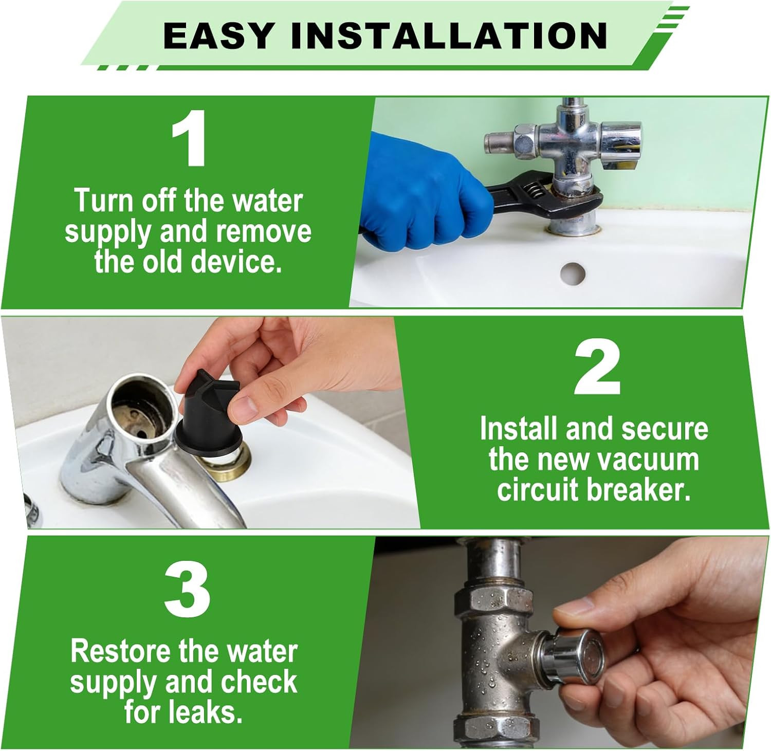 6Pcs V-551-A Vacuum Breaker Repair Kit Compatible with Sloan Regal Flushometers,