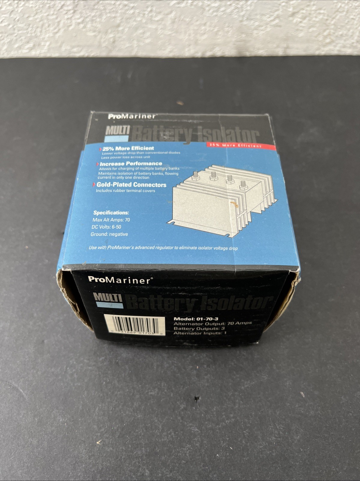 Boating Accessories Battery Isolator 01-70-3 70A 1 alternator/ 3 Batteries 6-32V