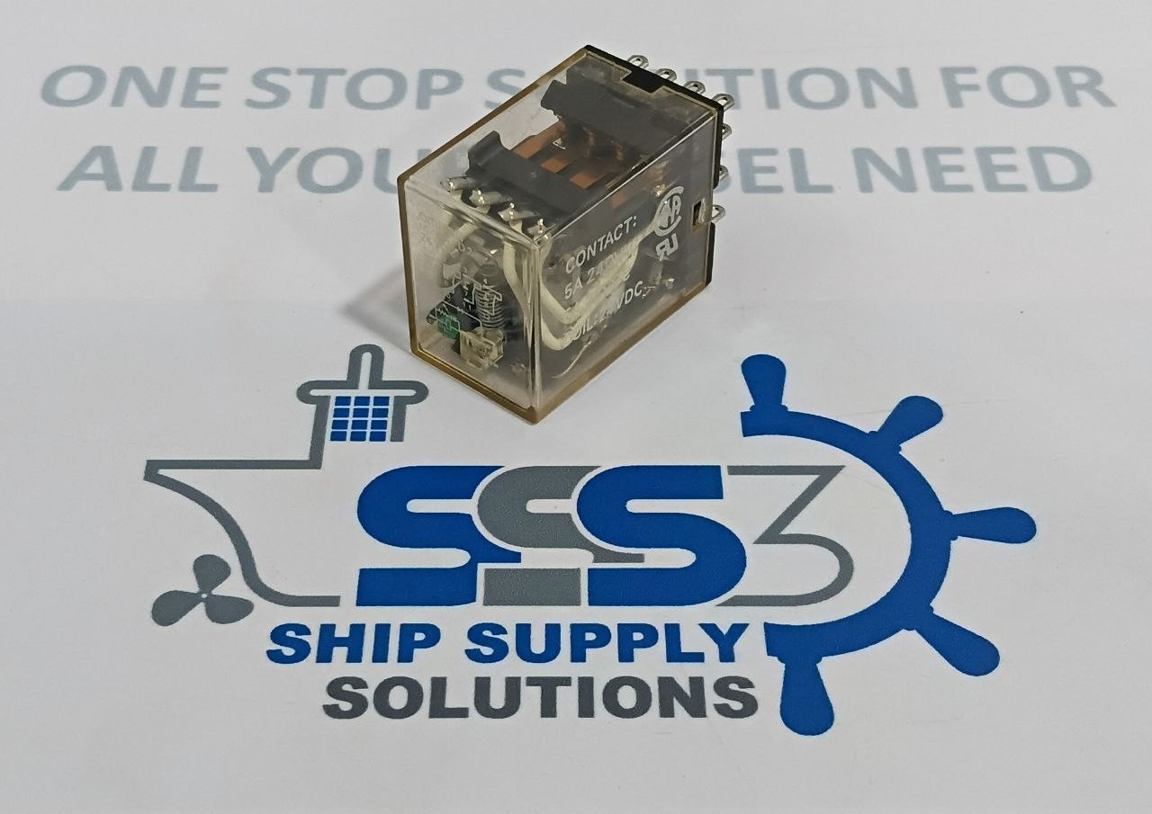 Omron MY4N-D2 Auxiliary Relay Coil Volt. 24VDC, 5A 240VAC 5A 28VDC (Unused New)
