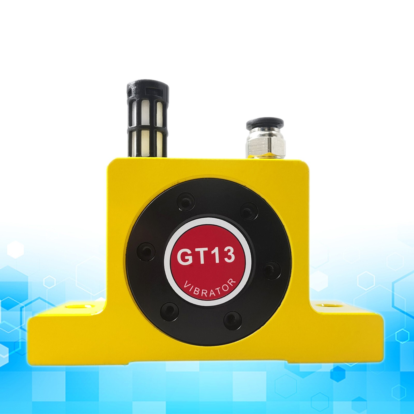 GT13 0.4in 1400N-3730N Pneumatic Air Turbo Vibrator 0.2MPa-0.6MPa Aluminum Alloy