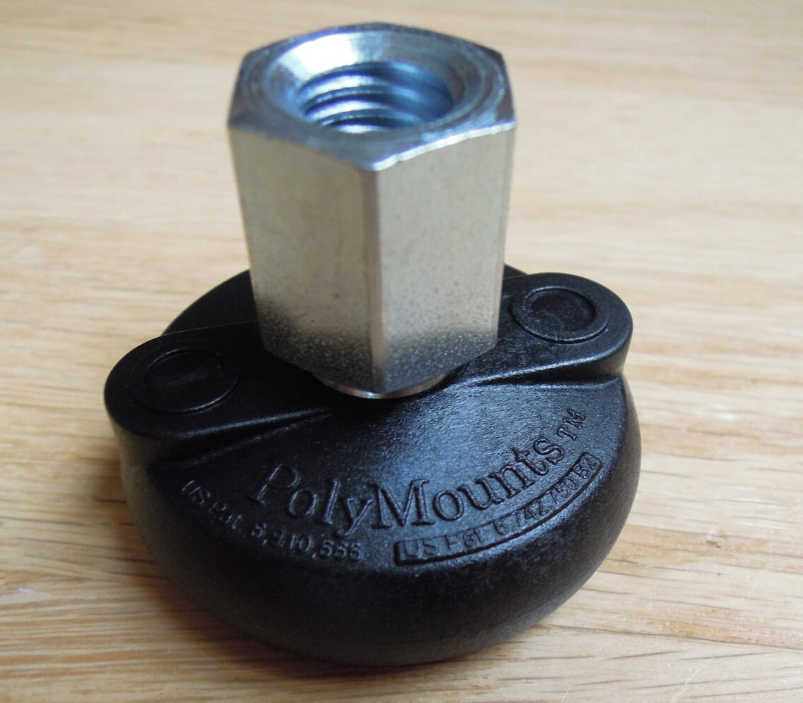 S & W Leveling Foot Pad BNYLB2-T Poly mount 1/2-13 w/ 2″ Inch Base 1.63″ H 4TRX5
