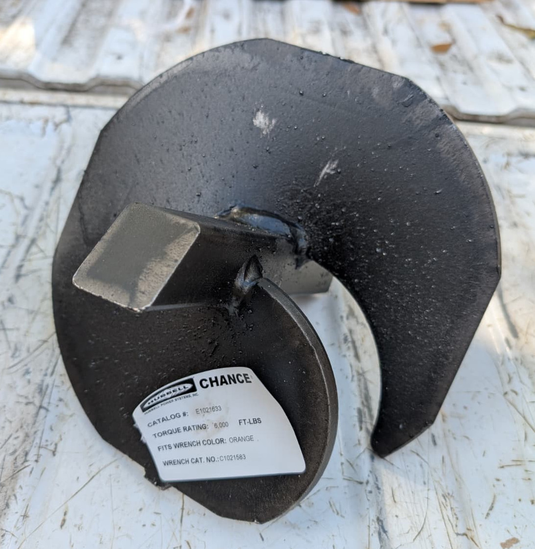 Hubbell Chance E1021633 Pisa MS 10 in Anchor 1 in Tap Threads 6000 Ft-lbs