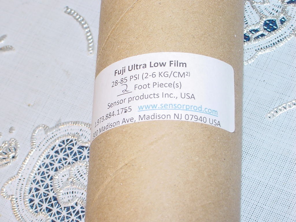 Tube of Fuji Prescale Ultra Load Film 28-85 Psi 2 Foot Piece, New