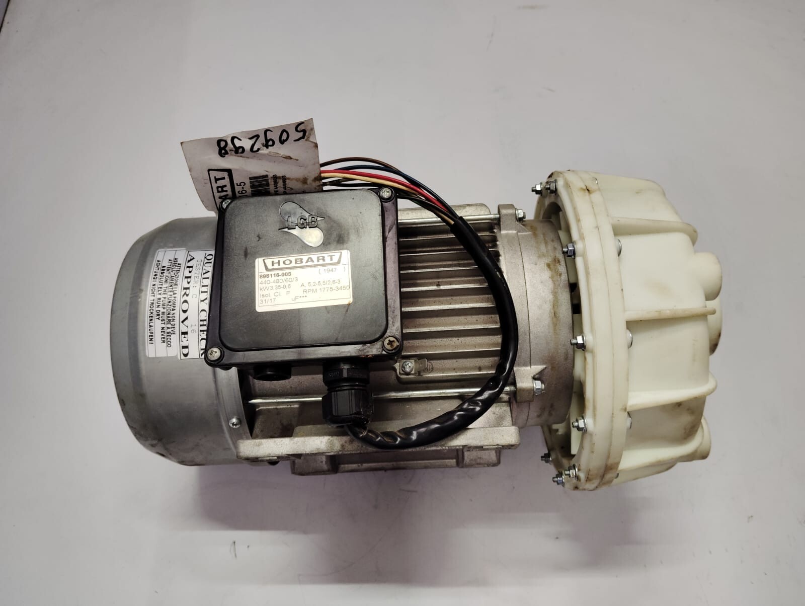 HOBART 898116-005 WASH PUMP