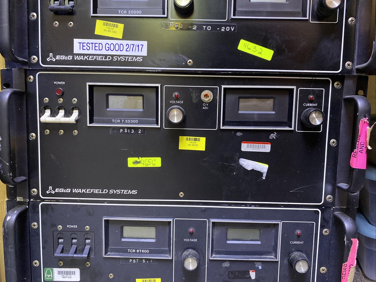 TCR 7.5S300 7.5v 300amp EG&G Wakefield Systems Power Supply