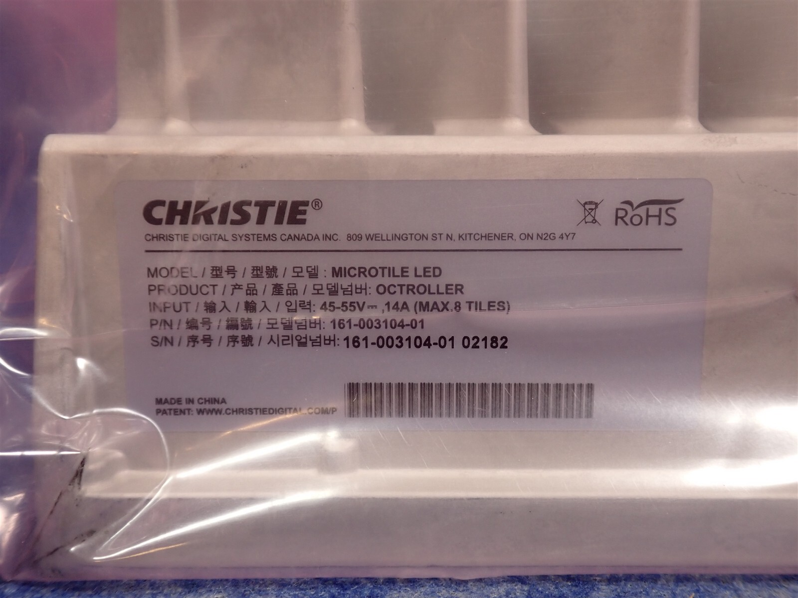 Christie 003-006877-01 / 161-003104-01 Microtile LED Octroller (D4)