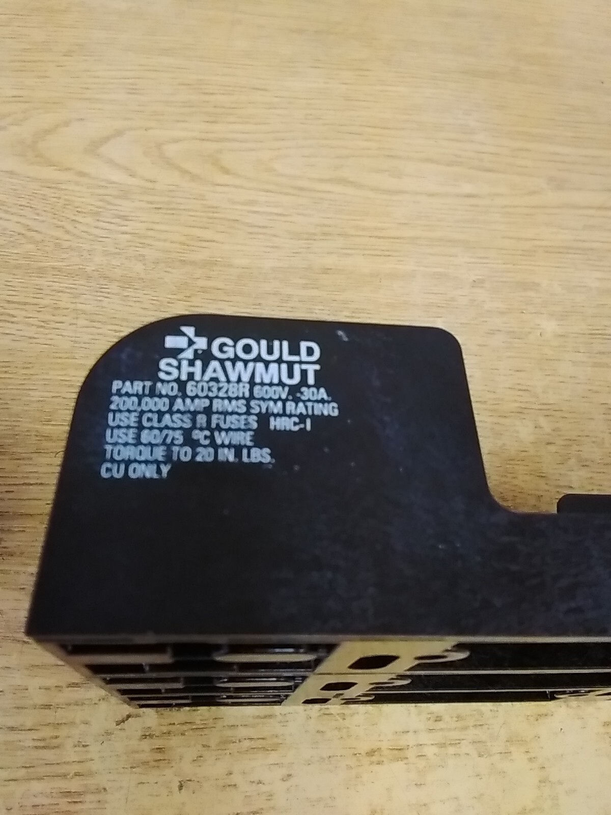 Gould Shawmut 60328R 600V 30A 3-Pole Fuseholder *FREE SHIPPING*