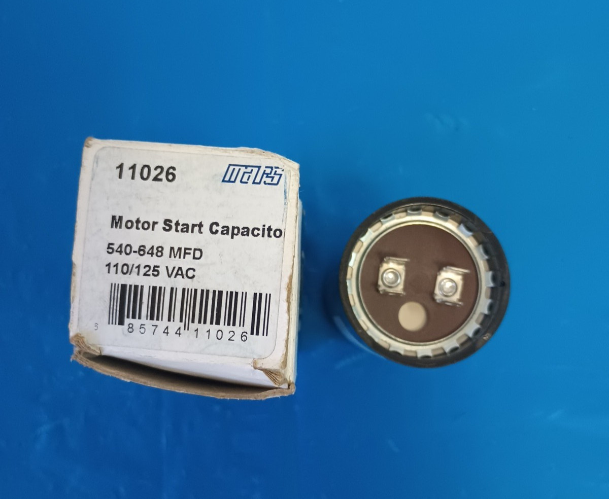 Mars 11026 Start Capacitor 110-125 Volt 540-648 MFD NOS