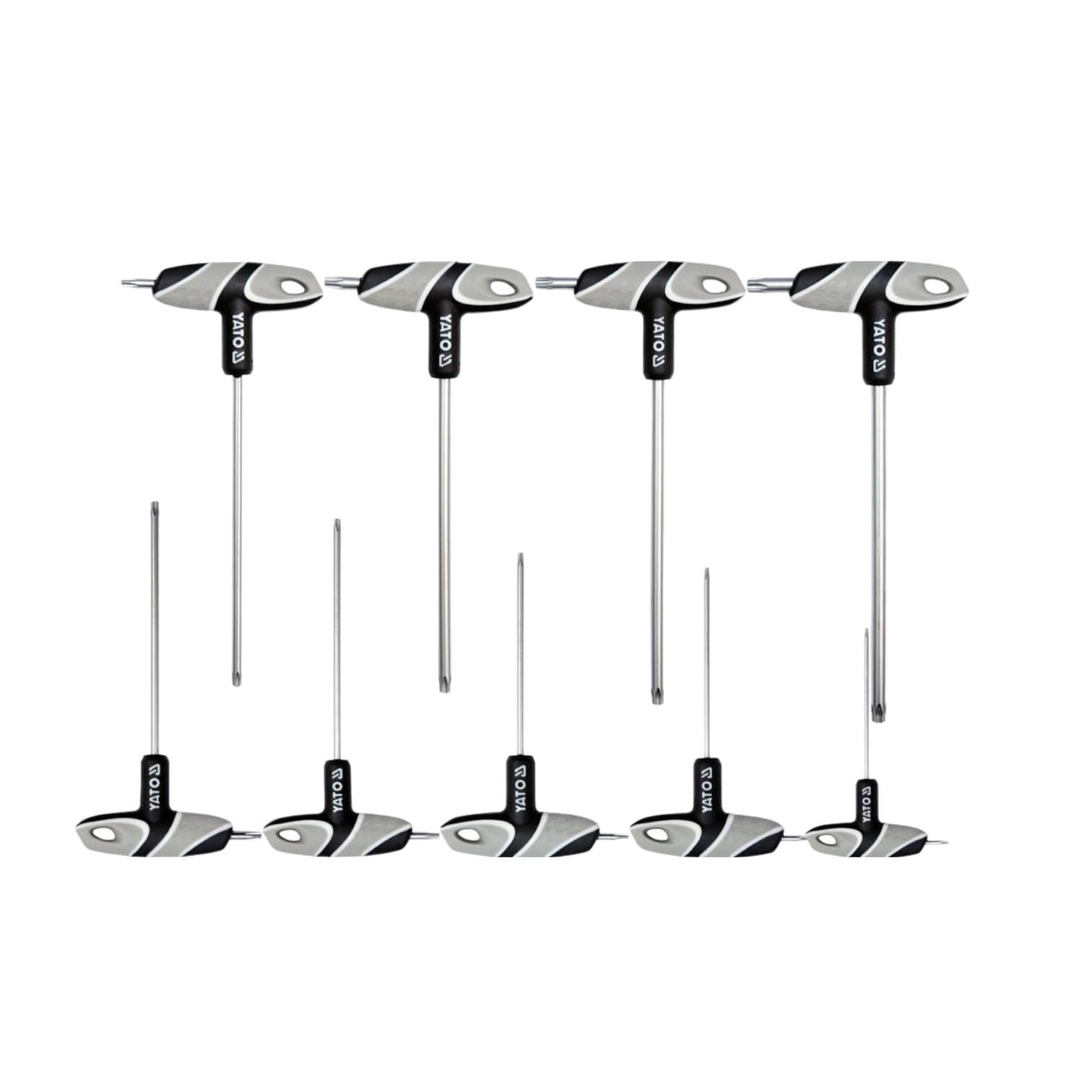 Yato T-Handle Torx Key Set CrV 6150 9-Piece YT-05615