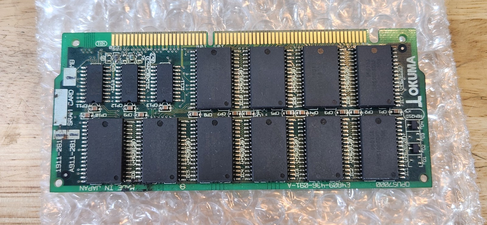 Okuma E4809-436-091-A OPUS7000 SRAM Card,1MB A911-2811