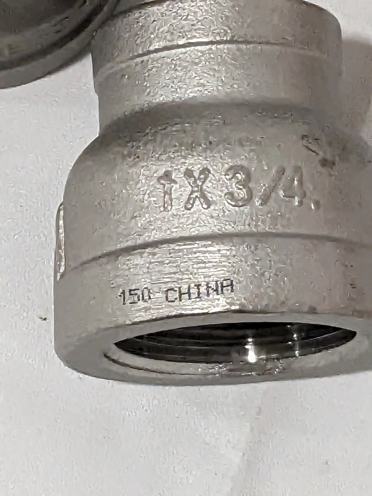 Pipe Reducer: 1 x 3/4″ Fitting, 316 Stainless Steel, FNPT x FNPT Qty 5 6RSB1*3/4