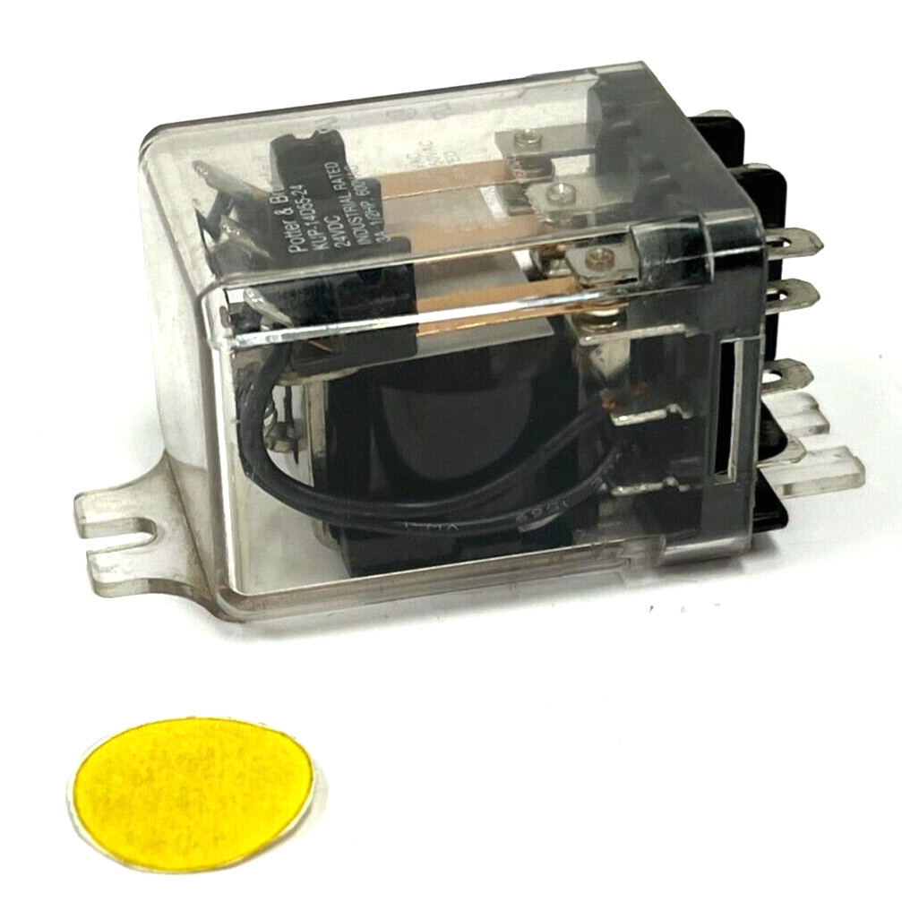 POTTER & BRUMFIELD KUP-14D55-24 RELAY 250VAC 24VDC 10A 3PDT OAL 2-3/4″