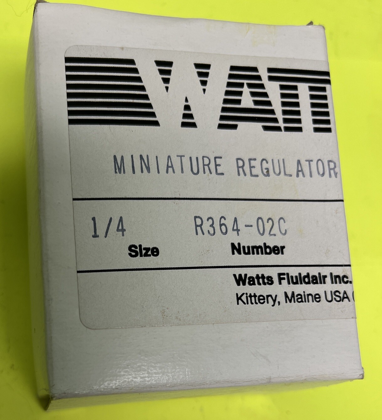 Watts R364-02C Mini Regulator 2- 1/4”Ports,2- 1/8”Gauge Ports 0-125psi,NEW-USA