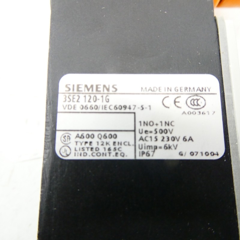 SIEMENS 3SE2120-1G 500V 6A NSMP