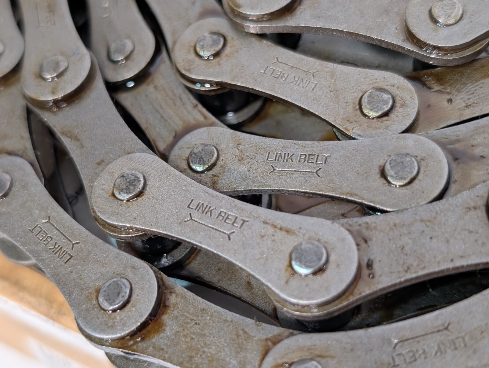 Rexnord C2050R10BX Link-Belt Roller Chain, Riveted, 10ft, 96 Pitches