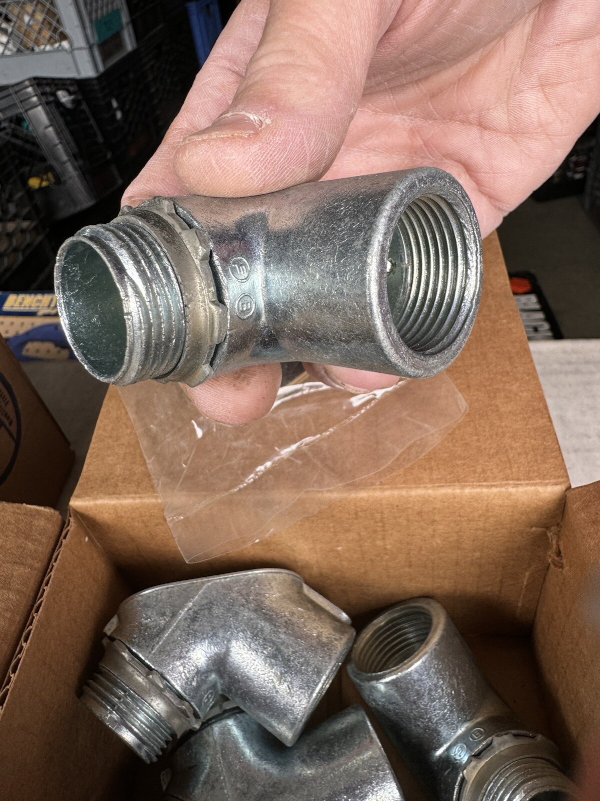 Lot Of 6 Boxes (5 Per Box) Bridgeport 72-DC 3/4″ Pull Elbows