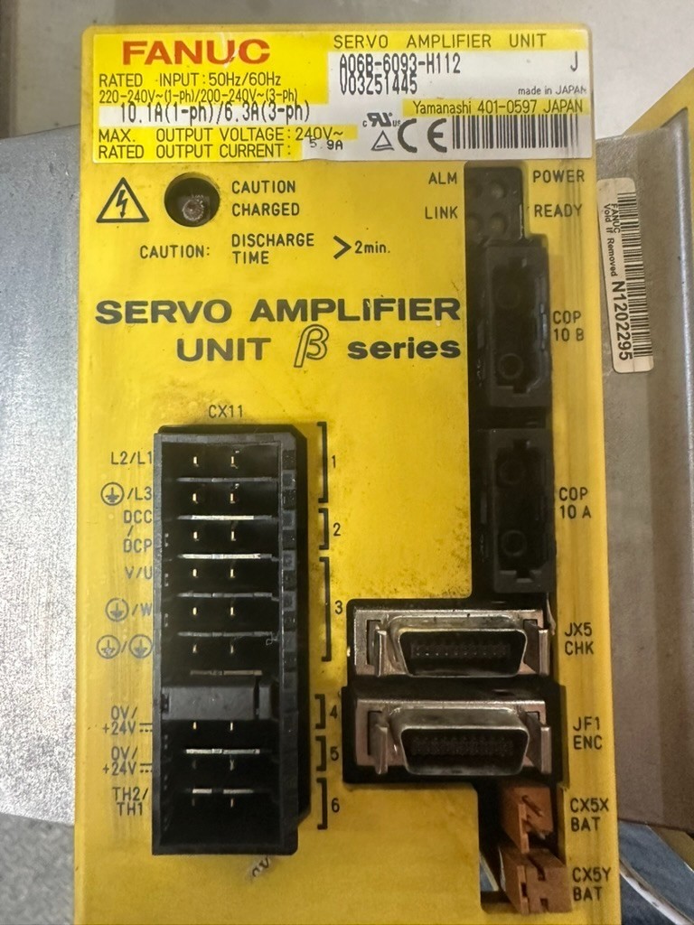 Fanuc A06B-6093-H112, Servo Amplifier, This is for ONE. Shipped Priority Mail