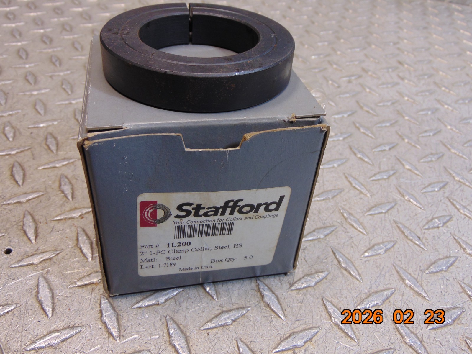 *BOX OF 5* STAFFORD 1L200 1-PC CLAMP COLLAR 2″