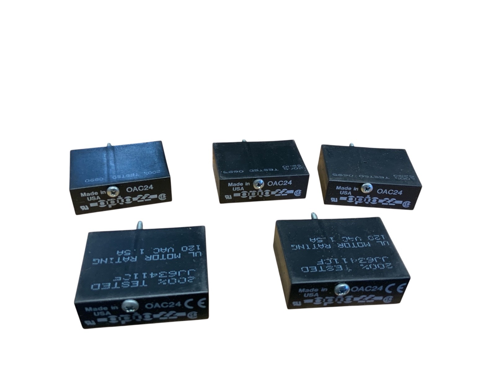 5 PCS OPTO 22 OAC24 Module UL Motor Rating 120VAC 1.5A