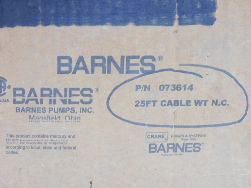 BARNES 073614 230VAC 10A 25′ NSMP