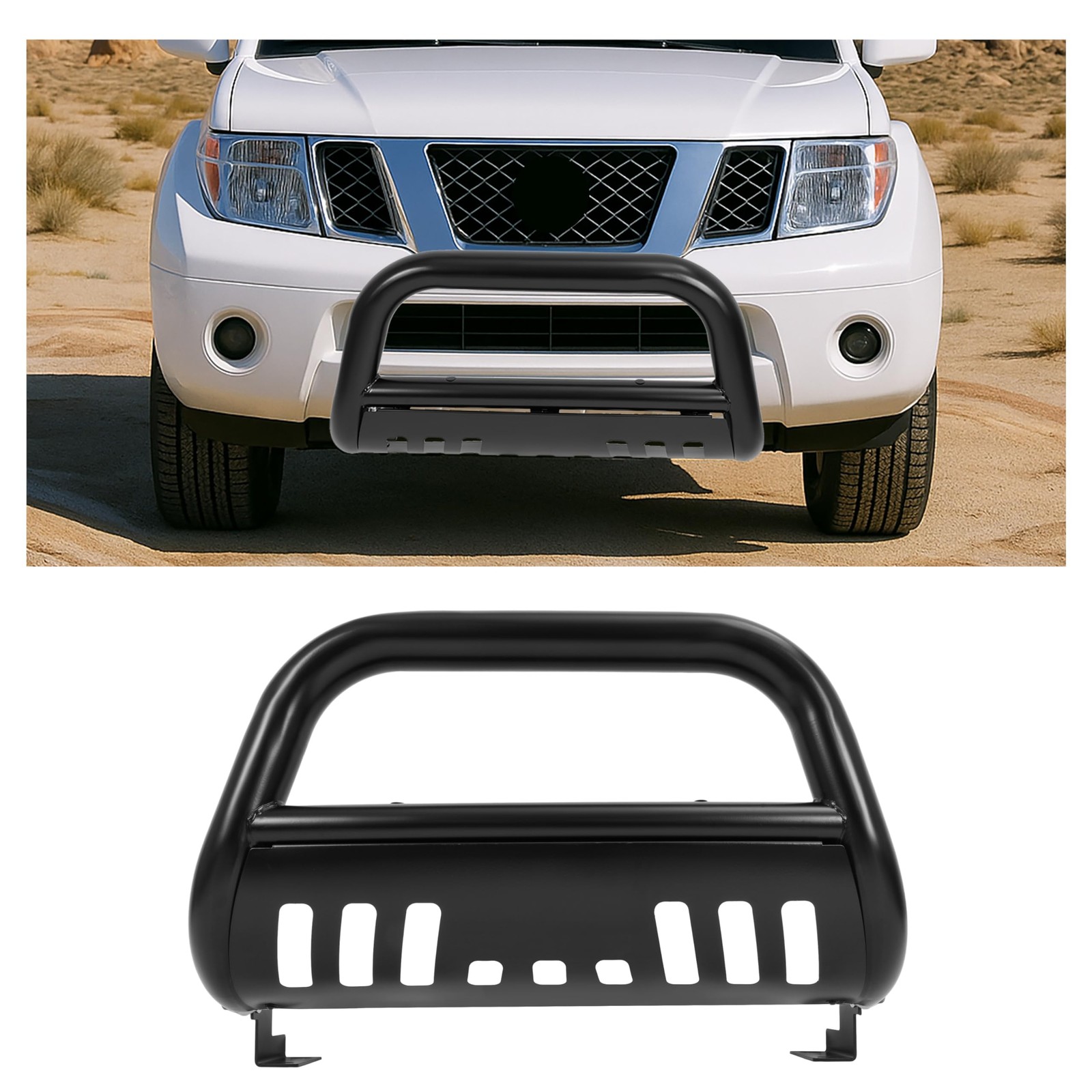 ECOTRIC 3″ Bull Bar Compatible with 2005-2007 Pathfinder/ 2005-2015 Xterra/ 2…