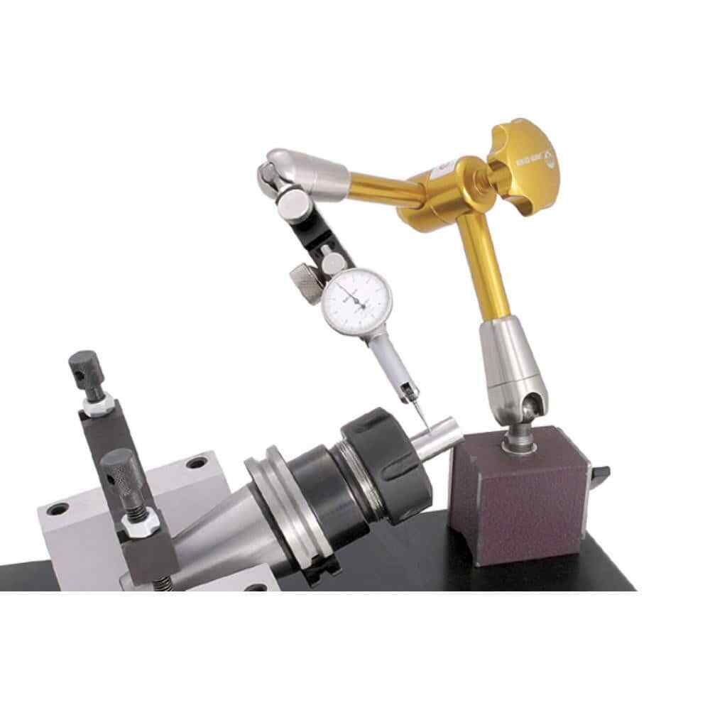 Techniks ECE-340 Magnetic Indicator Base: 176 lb Pull, Fine Adjustment Arm