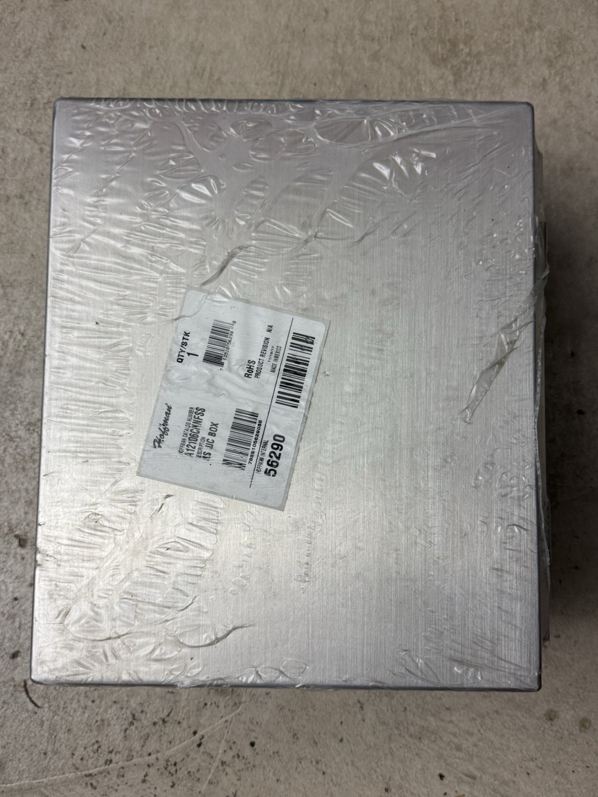 HOFFMAN A12106CHNFSS – 12”X 10”X 6” STAINLESS JUNCTION BOX – Brand New!