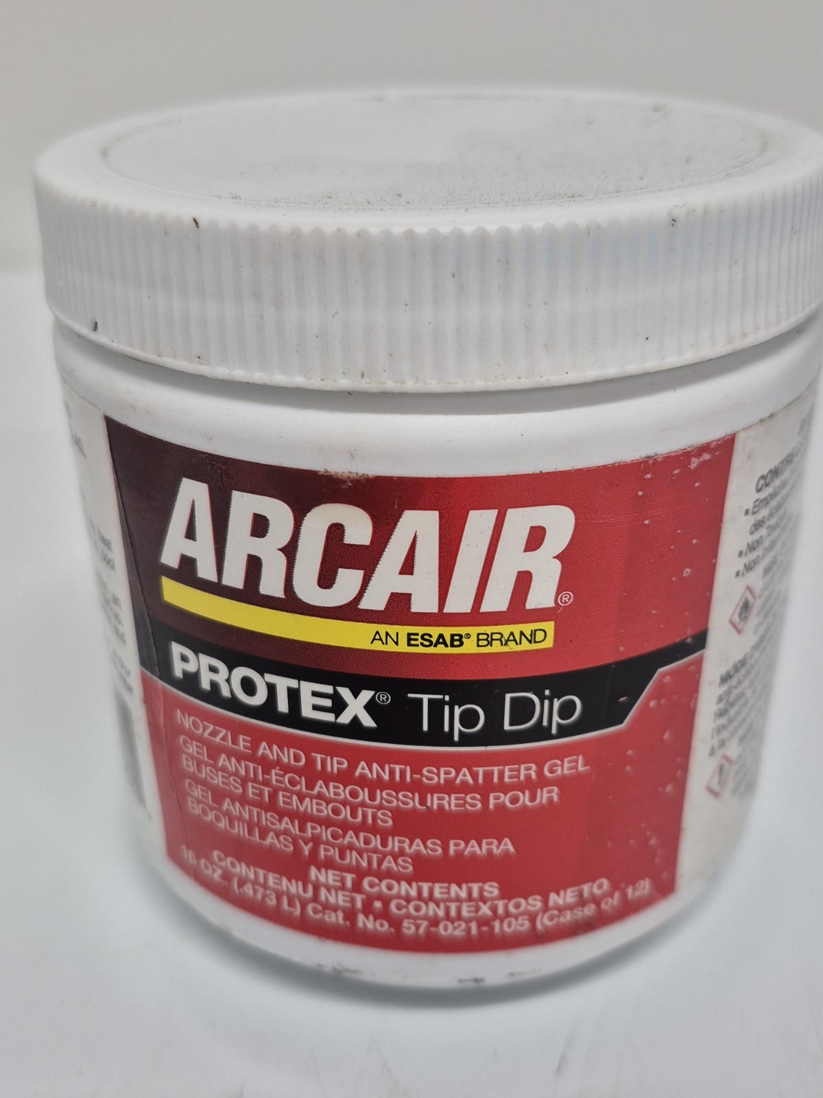 Arcair Gel Protex Tip-Dip Anti-Spatter Gel: 16 oz Jar 57021105 Lot of 2