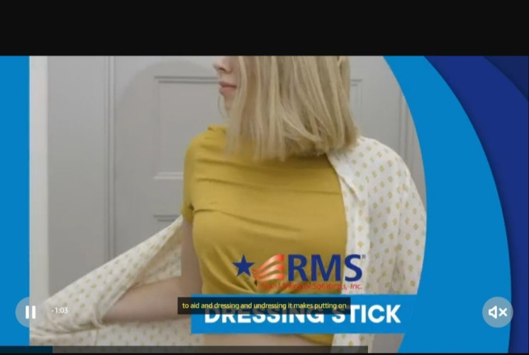 One RMS 28″ Long Dressing Stick – Dressing Aid for Shoes, Socks DS-88001