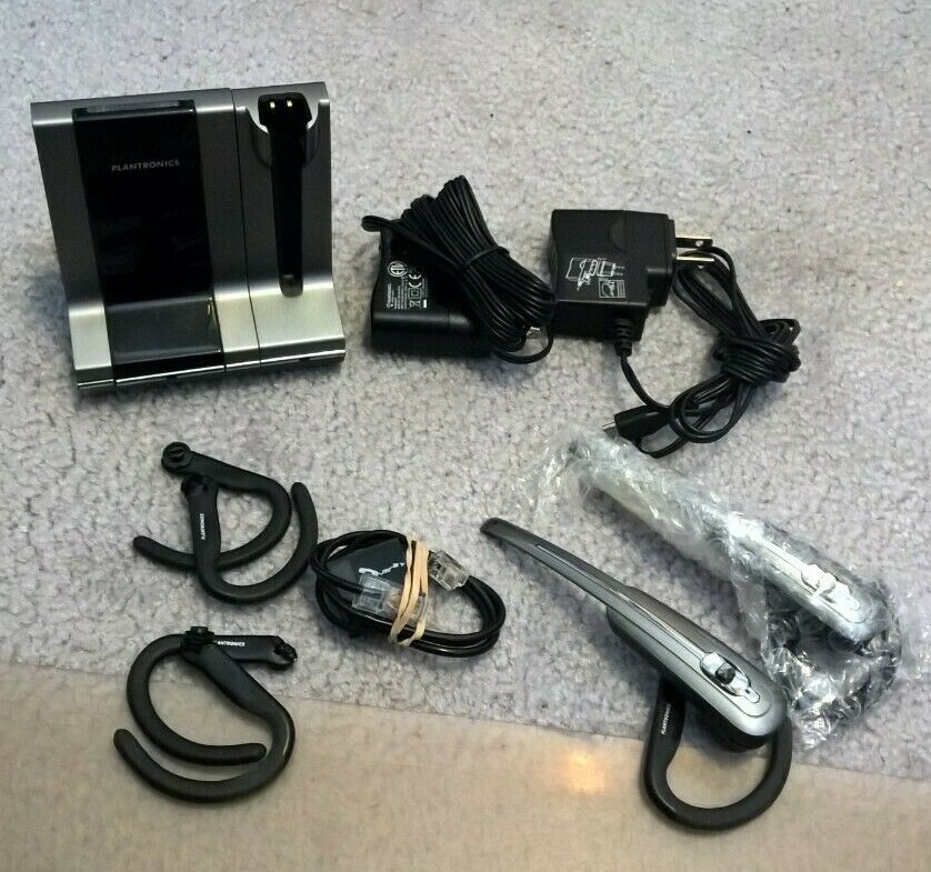 Plantronics WT1/T WT1T Wireless Complete Headset System (with extras)