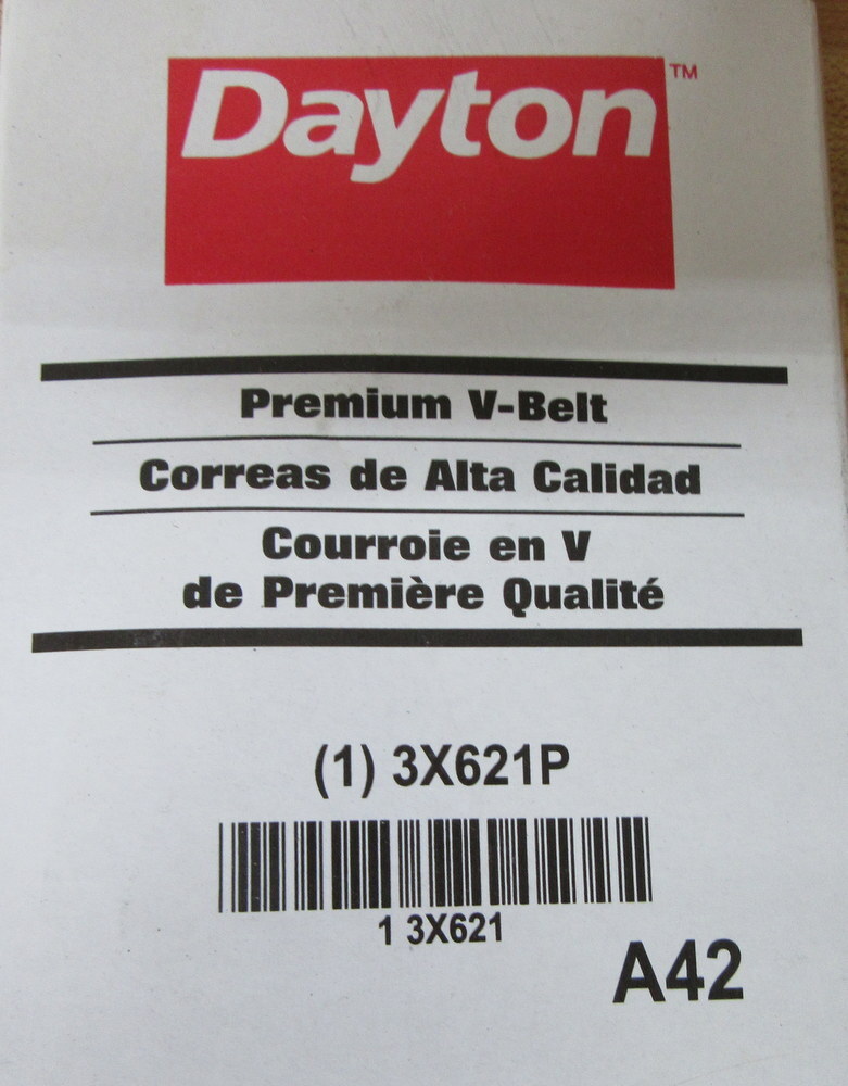 Dayton 3X621P V Belt A42 3X621
