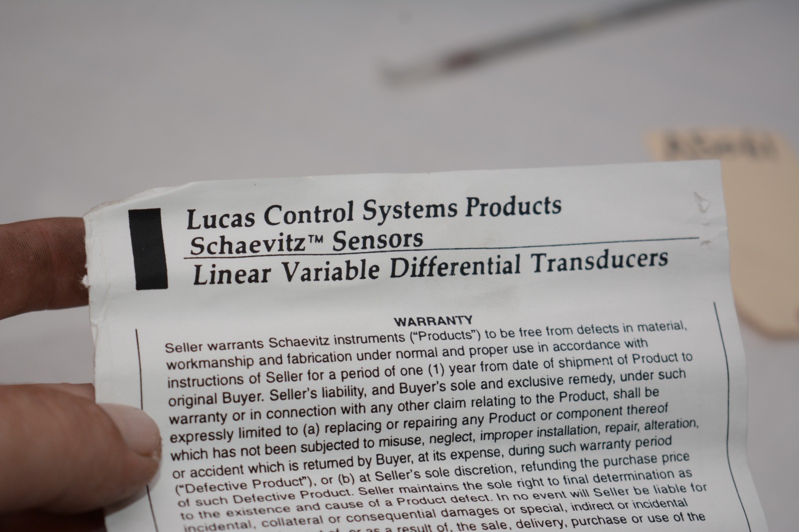 Lucas Schaevitz MP 5000 LVDT MP5000 Linear Variable Differential Transformer