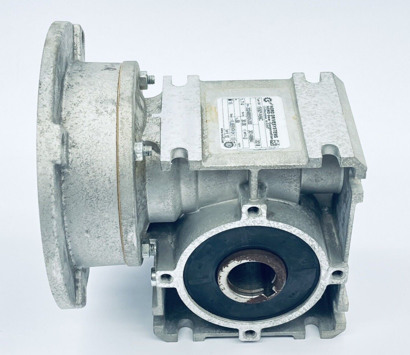 NORD SK1SI50Y-N56C WORM GEAR SPEED REDUCER GEARBOX 58RPM 15LBS RATIO-30:1