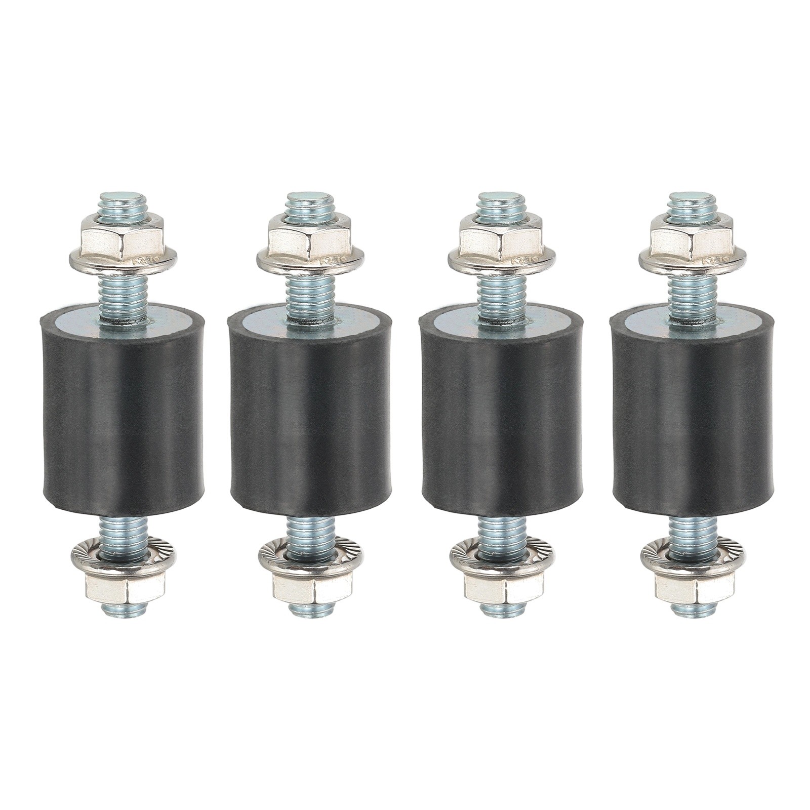 M8-25x25mm Rubber Isolator Mounts Vibration Studs Shock Absorber, 4Pcs (65mm)